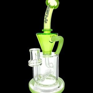 AFM Glass Drain Recycler Double Color Inline Water Pipe