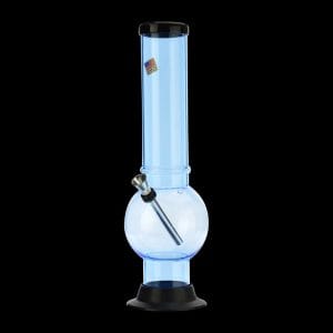 Acrylic Straight Tube Bubble Base Bong with Maria