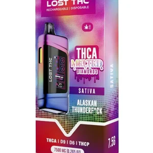 Alaskan Thunderf*ck Lost THC Melted Diamonds THCA Blend Disposible 7500MG