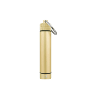 Aluminum Storage Keychain - Gold