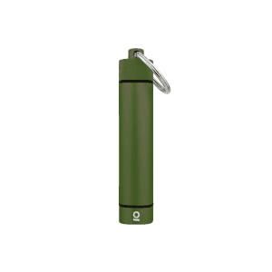 Aluminum Storage Keychain - Green