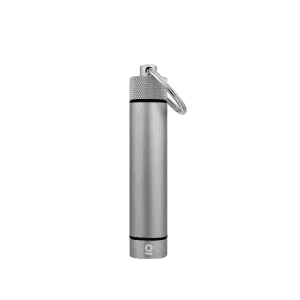 Aluminum Storage Keychain - Silver