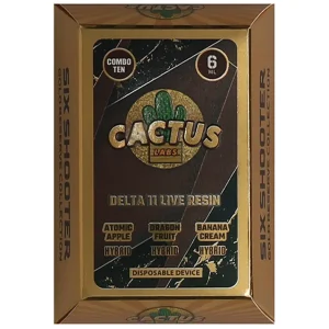 Atomic Apple | Dragon Fruit | Banana Cream Cactus Labs Gold Reserve D11 Vape 6G