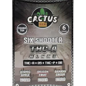 Atomic Apple | Dragon Fruit | Banana Cream Cactus Labs THC-A Blend Vape 6g