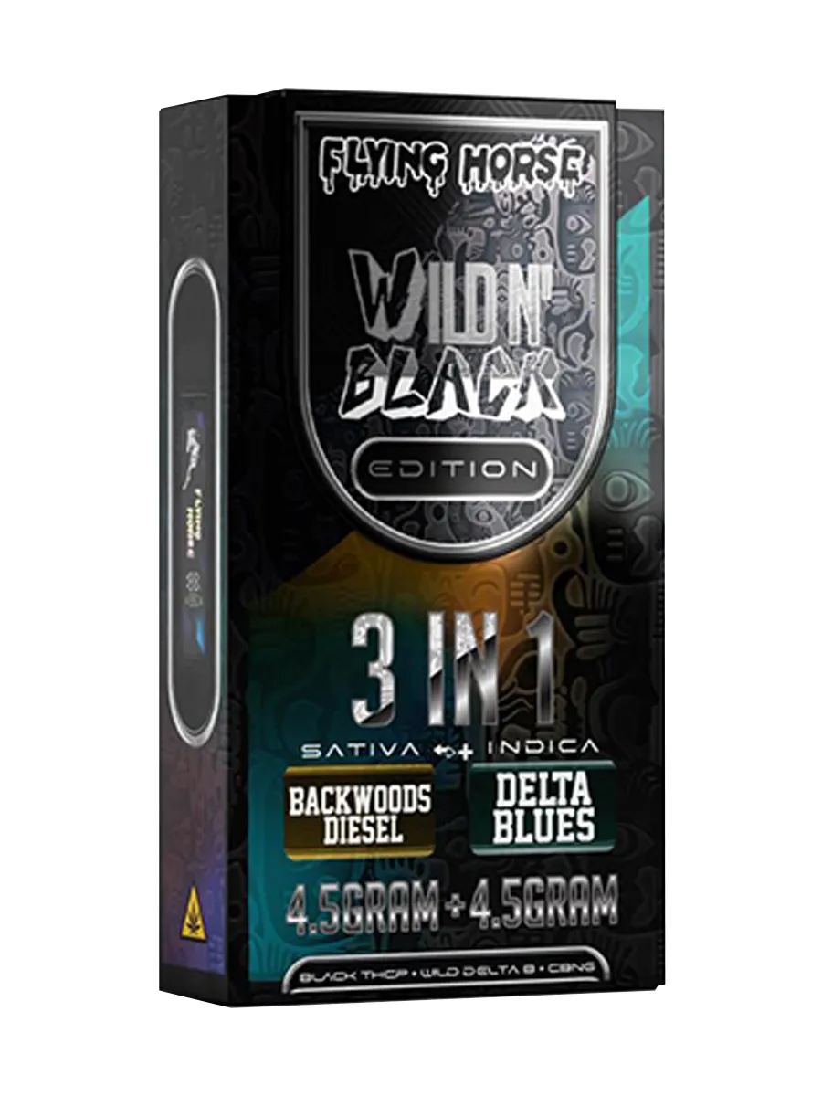 Backwoods Diesel | Delta Blues Flying Horse Wild'N Black 3in1 Vape 9G