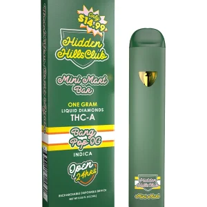 Bang Pop OG Hidden Hills Mini Mart Bar THC-A Rechargeable Disposable 1G