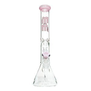 Beaker with Chandelier Percolator by M&M Tech - Pink