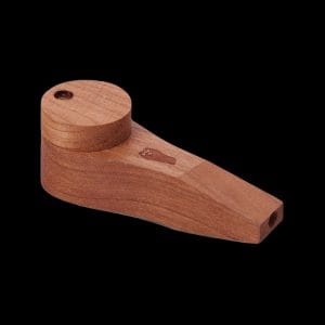 Bearded Circle Wood Pipe with Lid