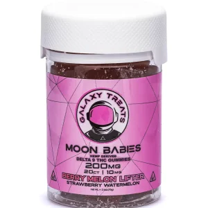 Berry Melon Lifter Strawberry Watermelon Galaxy Treats Moon Babies D9 THC Gummies 200mg