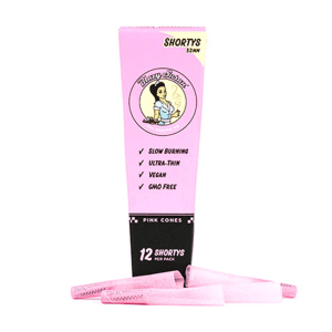 Blazy Susan Pink Paper Cones - 53mm Shorts (12)