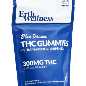 Blue Dream Erth Wellness D9 THC Strain-Specific Terpenes Gummies 30ct 300MG