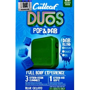 Blue Gelato Cutleaf Duos Pop & Dab Vape 1ct x Gummies 3ct