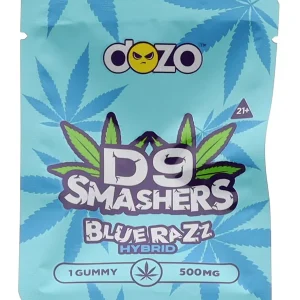 Blue Razz Dozo Delta 9 Smasher Gummies 1ct 500MG