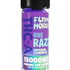 Blue Razz Flying Horse THCA Infused Gummies 15000MG 15ct
