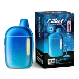 Blueberry Ice Cutleaf Live Rosin Disposable Vape 5G