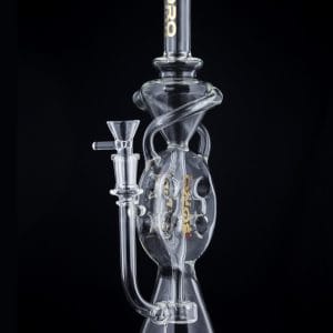 BoroTech Glass ""Eir"" Stacked Swiss Recycler with Inverted Perc