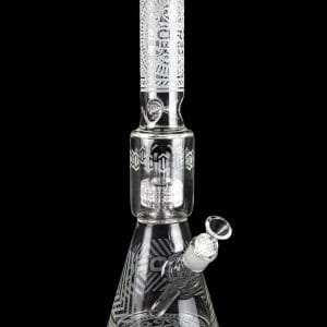 BoroTech Sandblasted Matrix Perc Beaker Bong