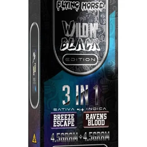 Breeze Escape | Ravens Blood Flying Horse Wild'N Black 3in1 Vape 9G