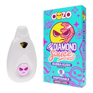 Bubba Kush Dozo Diamond Sauce Live Rosin Disposable 5G