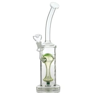Burner Glassworks Illuminati Worked Showerhead Fat Can Bent Neck Rig