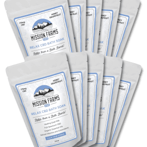 CBD Bath Soak Stocking Stuffer Bundle - Relax CBD Bath Soak, 10ct