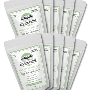 CBD Bath Soak Stocking Stuffer Bundle - Relieve CBD Bath Soak, 10ct