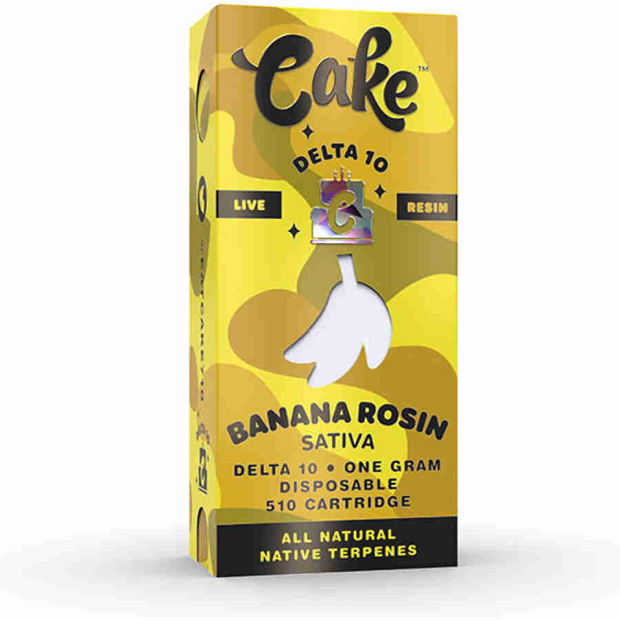 Cake Banana Rosin Live Resin Delta 10 Cartridge (1g)