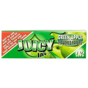 Classic 1-1/4" Flavored Rolling Papers - Green Apple / Single