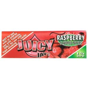 Classic 1-1/4" Flavored Rolling Papers - Raspberry / Single