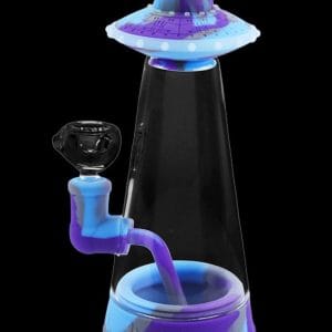 Cloud 8 Flying Saucer Silicone & Glass Water Pipe