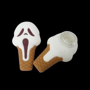 Cloud 8 Ghost Face Ice Cream Silicone Hand Pipe