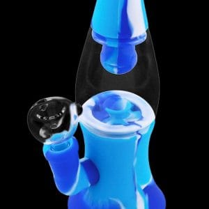 Cloud 8 Lava Lamp Silicone & Glass Water Pipe
