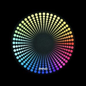 DabPadz Fabric Top Rubber Dab Mat - Disco Dots