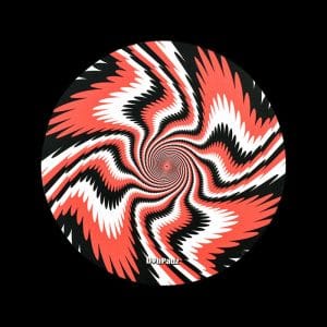 DabPadz Fabric Top Rubber Dab Mat - Swirl Motion