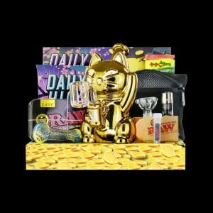 Daily High Club February 2023 Lucky Cat Smoking Box