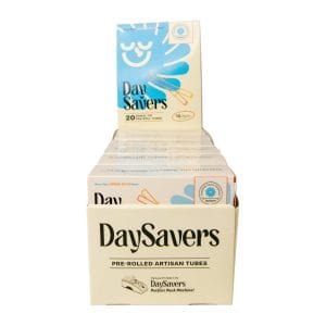DaySavers Display Case - Refined White Artisan Tubes [12 Packs in Case] [20 Tubes Per Pack]
