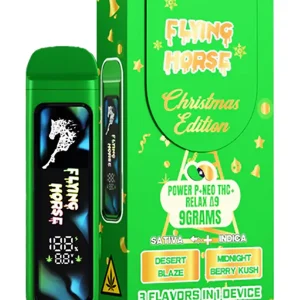 Desert Blaze | Midnight Berry Kush Flying Horse THC IX | THC-P | THC VIII 3 Flavors in 1 Christmas Edition 9G