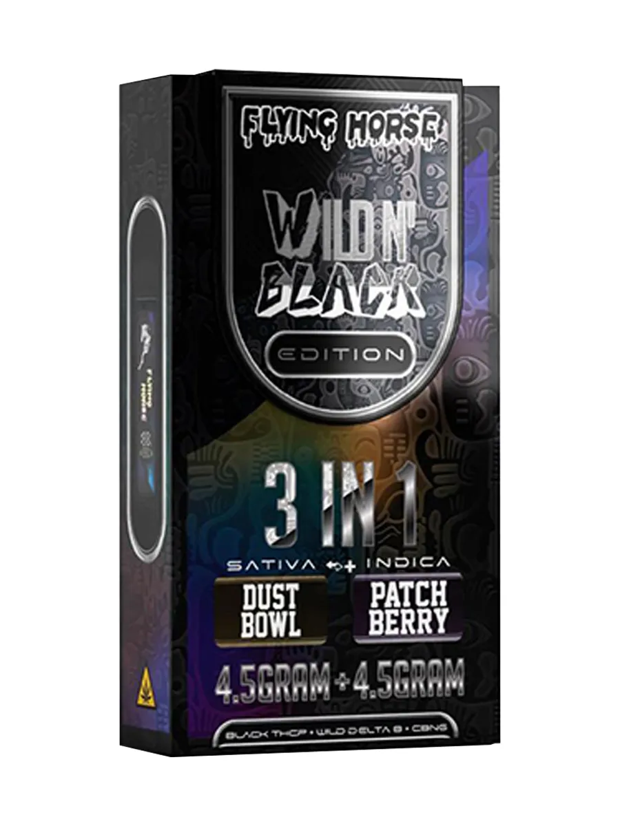 Dust Bowl | Patch Berry Flying Horse Wild'N Black 3in1 Vape 9G