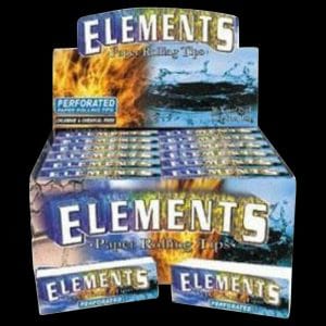 Elements Perforated Paper Rolling Filter Tips - 50 Pack