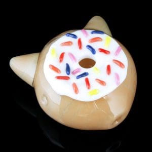Empire Glassworks Glazed Kitty Donut Hand Pipe ? ?