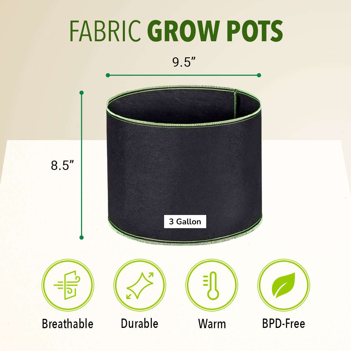 Fabric Pot (3 Gallon)
