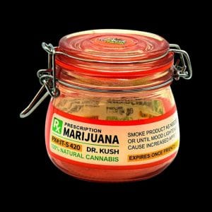 Faux Prescription Glass Jar