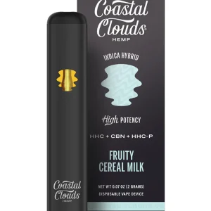 Fruity Cereal Milk Coastal Clouds High Potency HHC+CBN+HHC-P Disposable Vape 2G