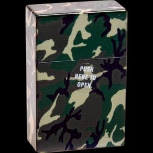 Fujima Camo King Size Plastic Cig Case - Bulk 12 Pack