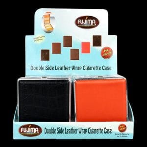 Fujima Leather 100mm Cigarette Case - 12 Pack