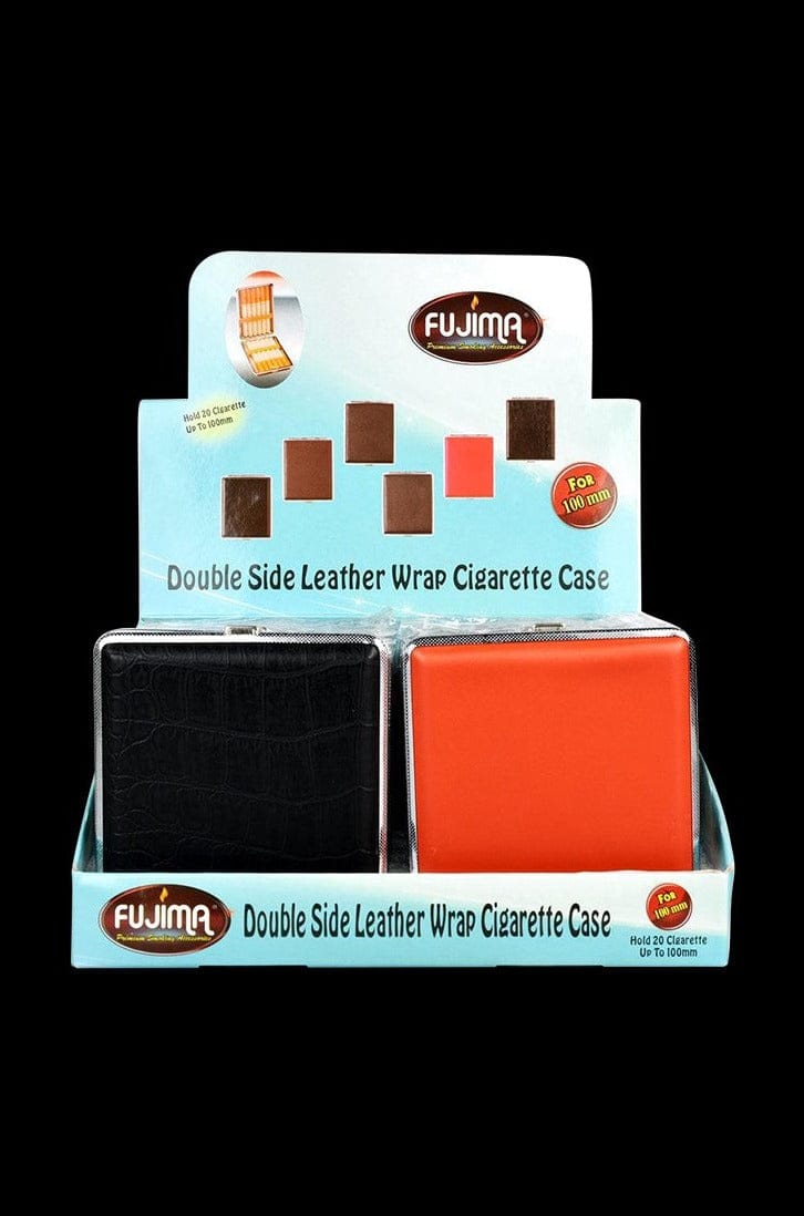 Fujima Leather 100mm Cigarette Case - 12 Pack