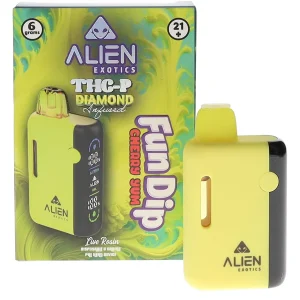 Fun Dip Cherry Yum Alien Exotics THC-P Diamond Infused Live Rosin Disposable 6G