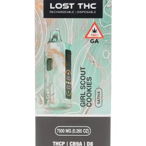 Girl Scout Cookies Lost THC THCP+CB9A+D8 Rechargeable Disposable 7500MG