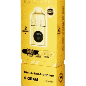 Gold Bubble | Gold Zkittlez Flying Horse Dubai Gold 3 in 1 Disposable 9G