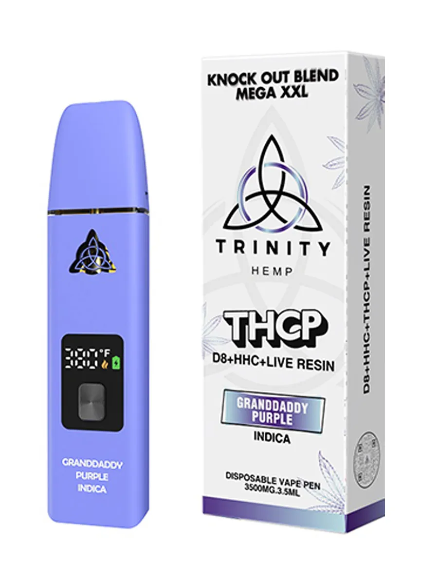 Granddaddy Purple Trinity Mega XXL THCP Knock Out Blend Vape Pen 3.5ML